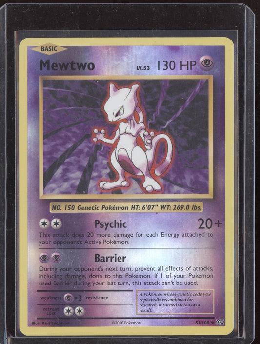Mewtwo 2016 XY Evolutions 51/108 Reverse Holo