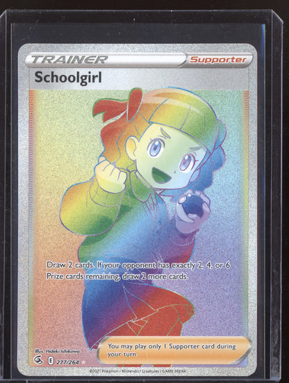 Schoolgirl 2021 Pokemon Fusion Strike Rainbow Rare 277/264