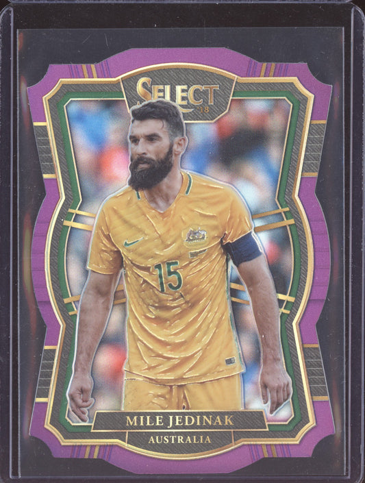 Mile Jedinak 2017-18 Panini Select Mezzanine Purple Blue Die Cut 1/149
