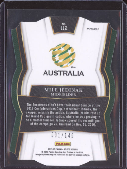 Mile Jedinak 2017-18 Panini Select Mezzanine Purple Blue Die Cut 1/149
