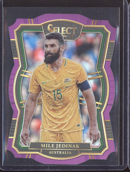 Mile Jedinak 2017-18 Panini Select Mezzanine Purple Blue Die Cut 14/149