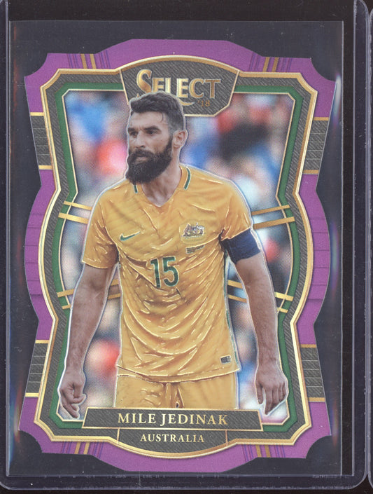 Mile Jedinak 2017-18 Panini Select Mezzanine Purple Blue Die Cut 14/149
