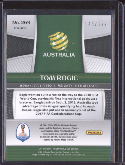 Tom Rogic 2018 Panini Prizm World Cup Blue 143/199
