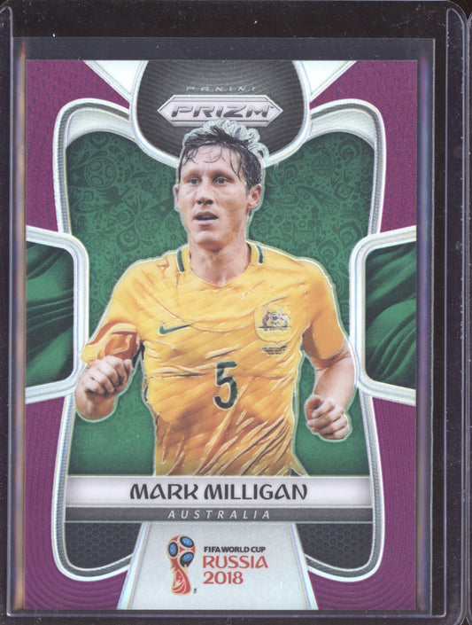 Mark Milligan 2018 Panini Prizm World Cup Purple 9/99