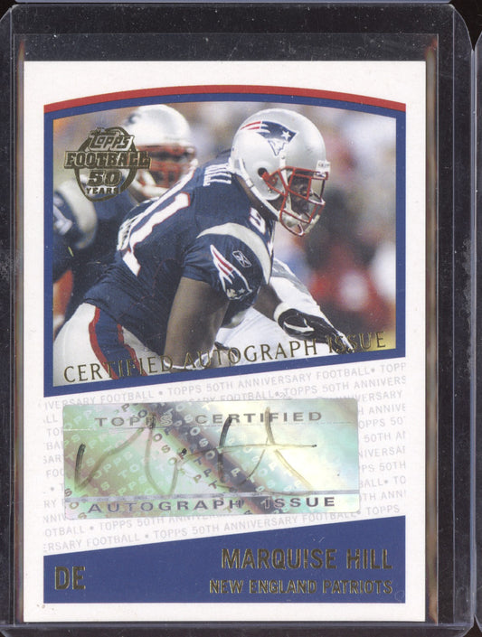 Marquise Hill 2005 Topps Football Auto