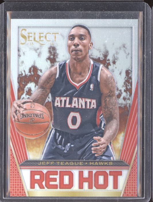 Jeff Teague 2013-14 Panini Select Red Hot Silver 14/25