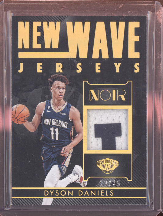 Dyson Daniels 2022-23 Panini Noir New Wave Jerseys Prime Patch RC 22/25