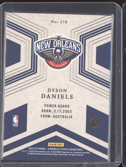 Dyson Daniels 2022-23 Panini Chronicles Vertex Red Asia RC 29/48