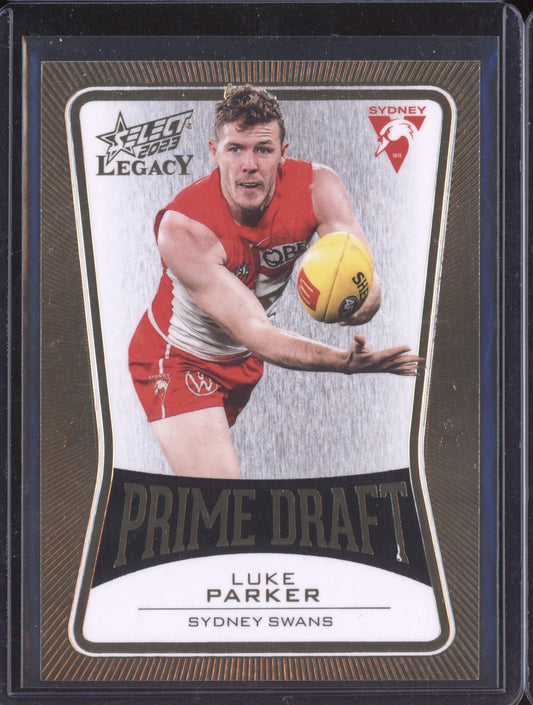 Luke Parker 2023 Select Legacy Prime Draft Jersey Number 26/100