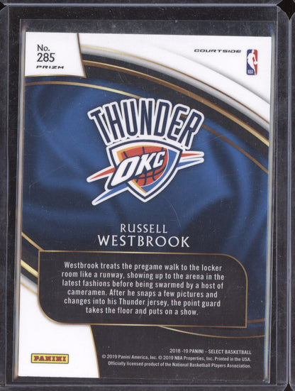 Russell Westbrook 2018-19 Panini Select Courtside Silver