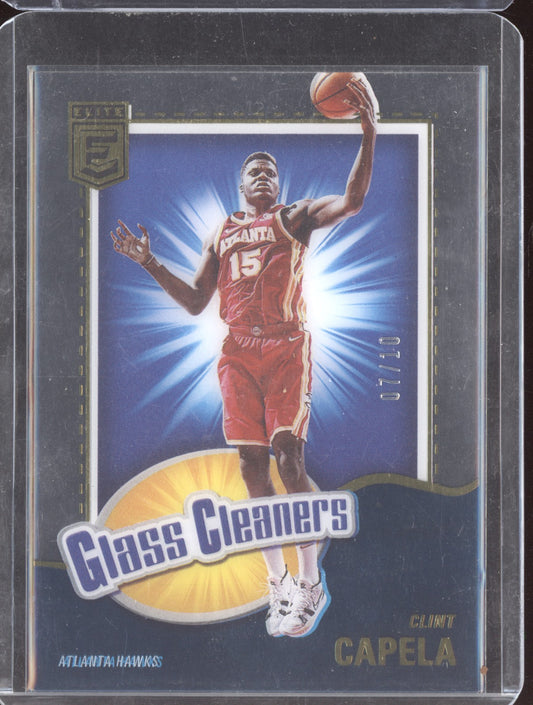 Clint Capela 2021-22 Panini Donruss Elite Glass Cleaners Gold 7/10