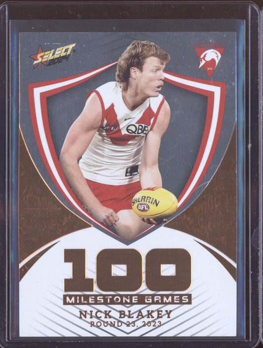 Nick Blakey  2024 Select Footy Stars Milestone Game Hobby 41/240