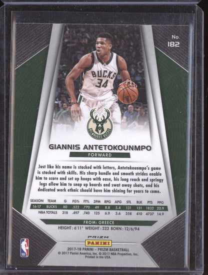 Giannis Antetokounmpo 2017-18 Panini Prizm Ruby Wave