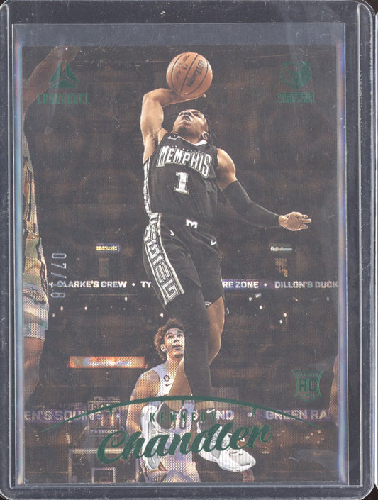 Kennedy Chandler 2022-23 Panini Chronicles Luminance Asia Jade RC 7/18