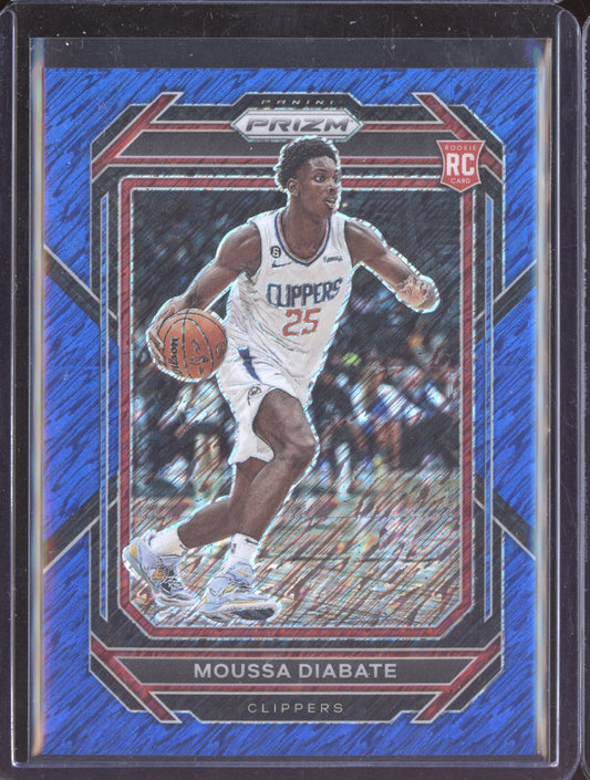 Moussa Diabate 2022-23 Panini Prizm Blue Shimmer RC 17/35