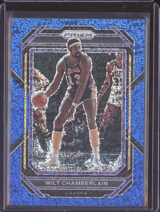 Wilt Chamberlain 2022-23 Panini Prizm Blue Sparkle 9/144