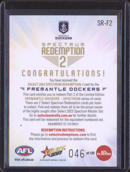 Fremantle Dockers 2023 Select  Spectrum Redemption 2 46/125
