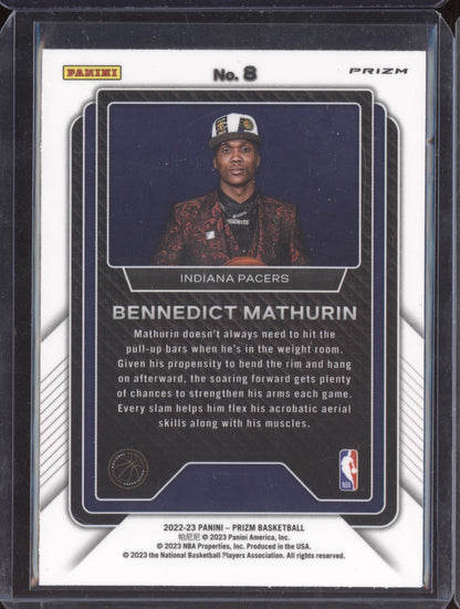 Bennedict Mathurin 2022-23 Panini Prizm Luck of the Lottery Fast Break RC