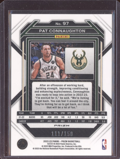 Pat Connaughton 2022-23 Panini Prizm Fast Break Blue 111/150