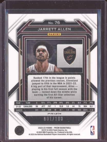 Jarret Allen 2022-23 Panini Prizm Fast Break Red 81/100