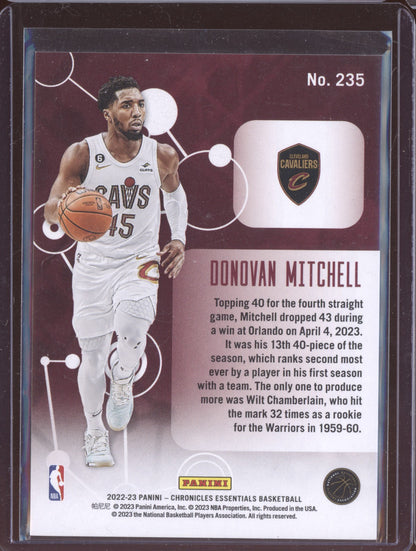 Donovan Mitchell 2022-23 Panini Chronicles Essentials Red 95/149