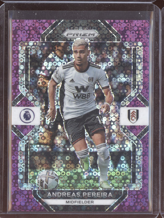Andreas Pereira 2022-23 Panini Prizm Premier League Breakaway Purple 17/25