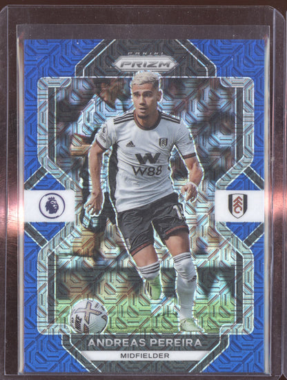 Andreas Pereira 2022-23 Panini Prizm Premier League Blue Mojo 21/25