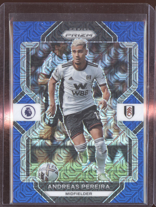 Andreas Pereira 2022-23 Panini Prizm Premier League Blue Mojo 21/25