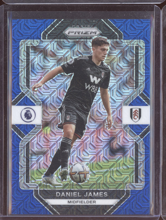 Daniel James 2022-23 Panini Prizm Premier League Blue Mojo 3/25