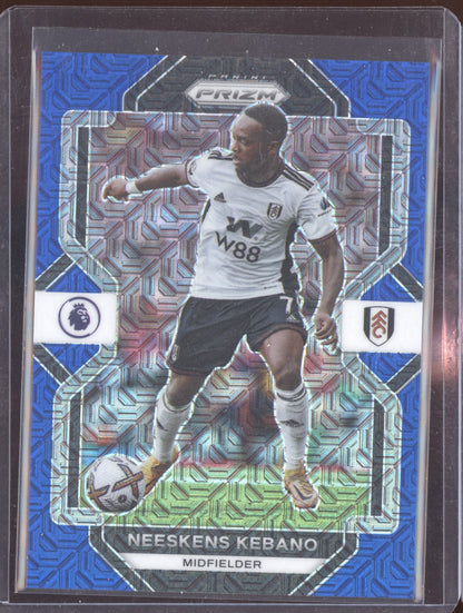 Neeskens Kebano 2022-23 Panini Prizm Premier League Blue Mojo 10/25