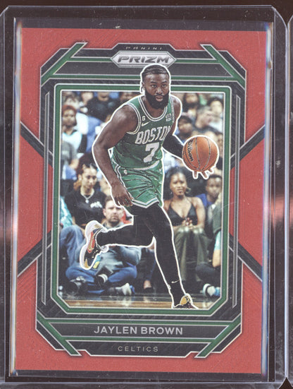 Jaylen Brown 2022-23 Panini Prizm Red 110/299