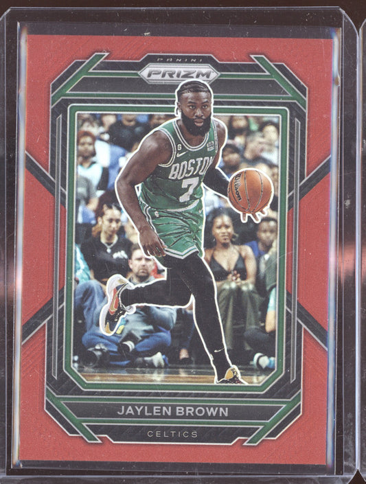 Jaylen Brown 2022-23 Panini Prizm Red 110/299