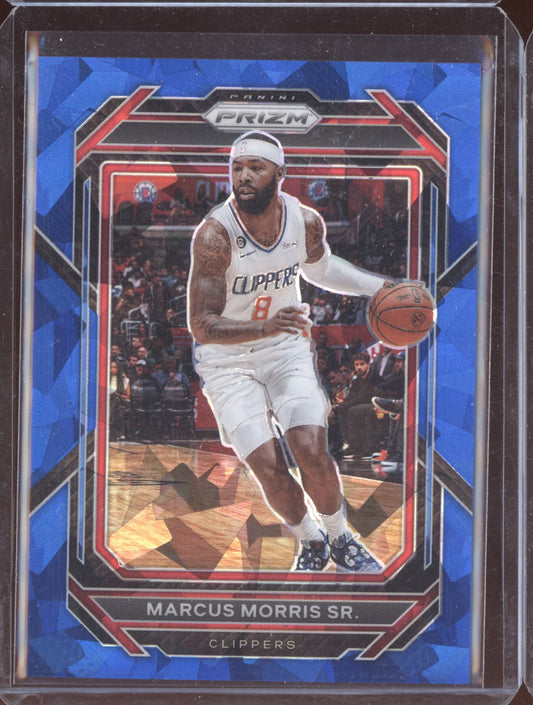 Marcus Morris Sr 2022-23 Panini Prizm Blue Cracked Ice 49/125