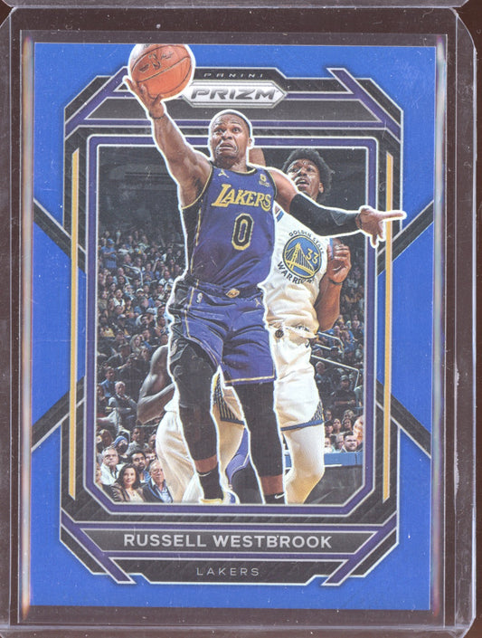 Russell Westbrook 2022-23 Panini Prizm Blue 132/199